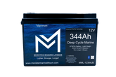 Monster Marine Lithium 12v 344Ah Lithium Deep cycle MML-12344B Bluetooth